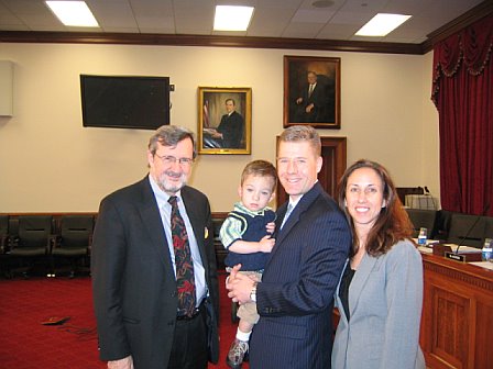 Congressman David Obey (WI), Ryan, Andrea and Eric in March 2007. 